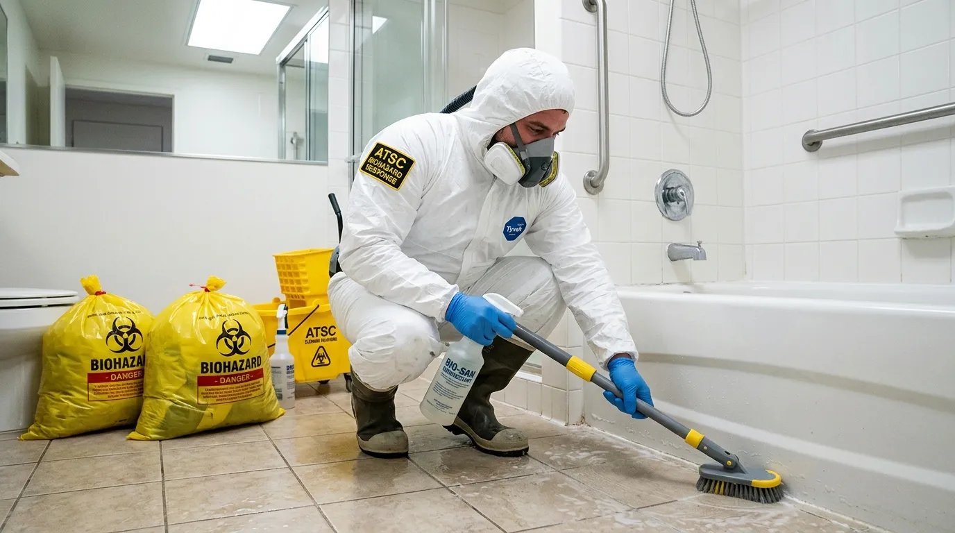 Decontamination equipment deployed for Blood Cleanup in Carver